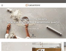Tablet Screenshot of caesarstoneus.com
